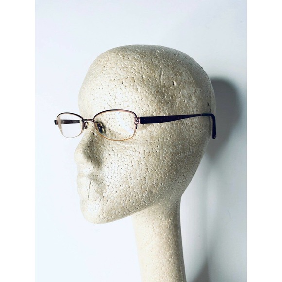 Coach Brown Metal Rectangular Frame Glasses - Picture 8 of 10